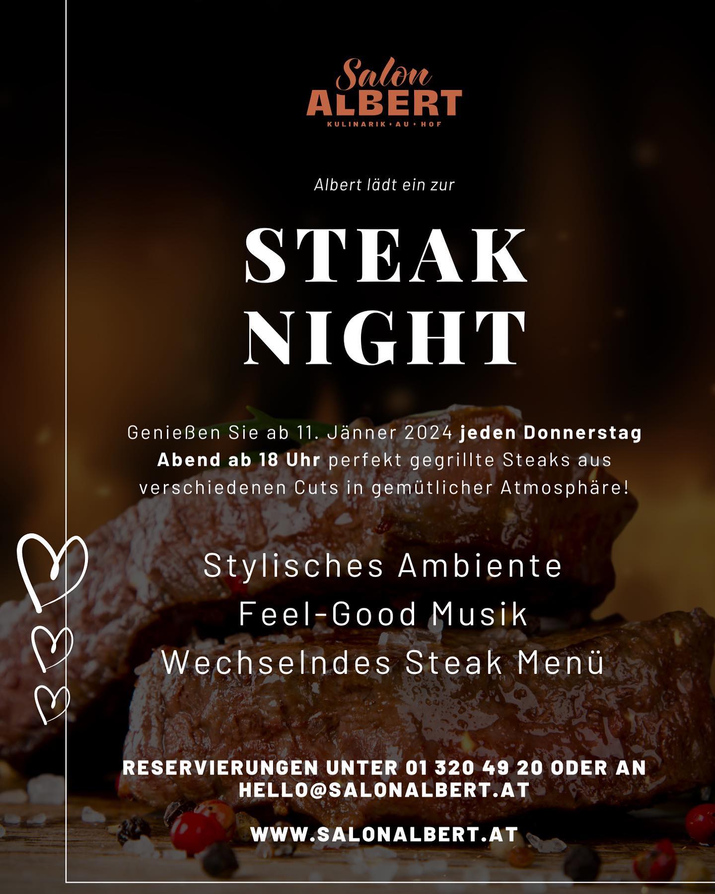 Steak Nights im Salon Albert