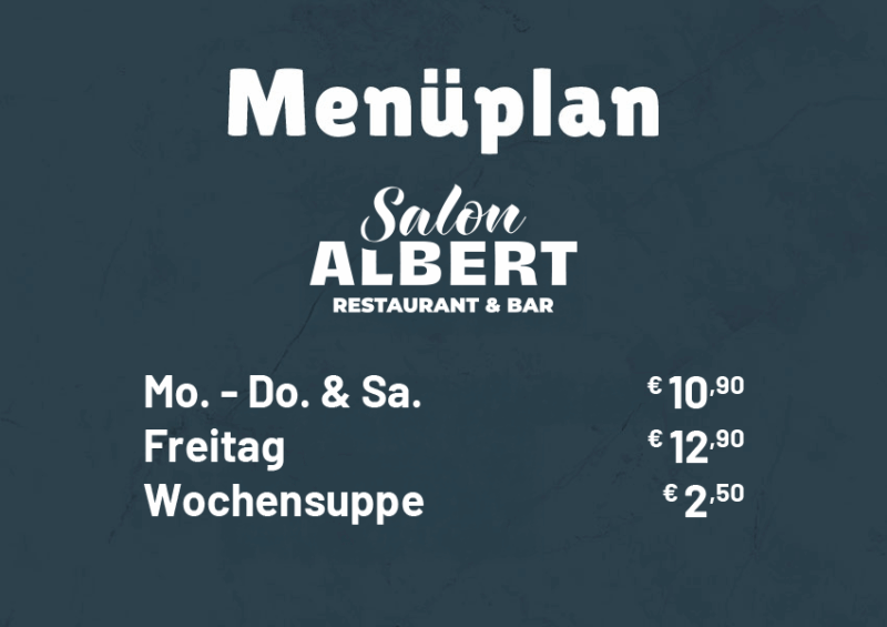 Salon Albert | Mittagsmenü
