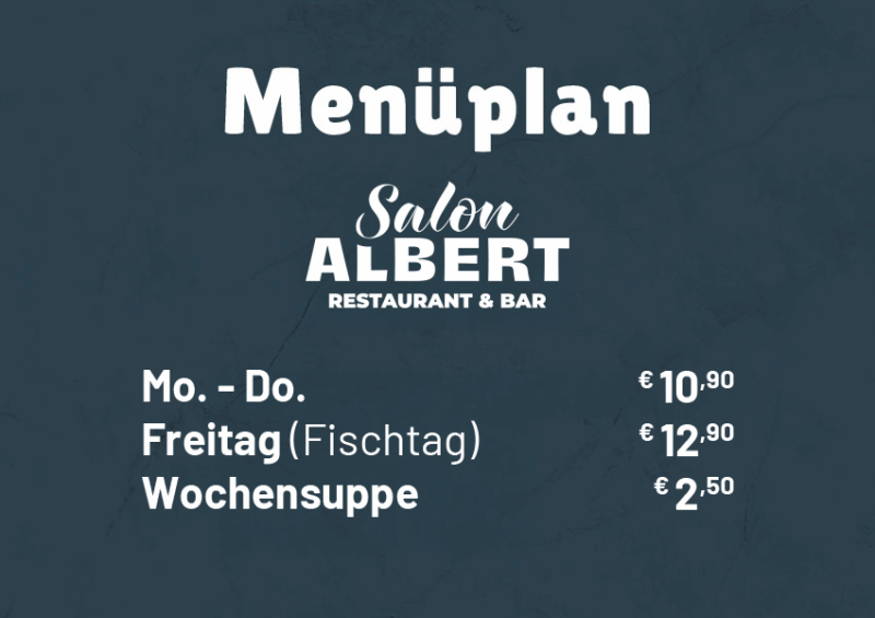 Salon Albert | Mittagsmenü